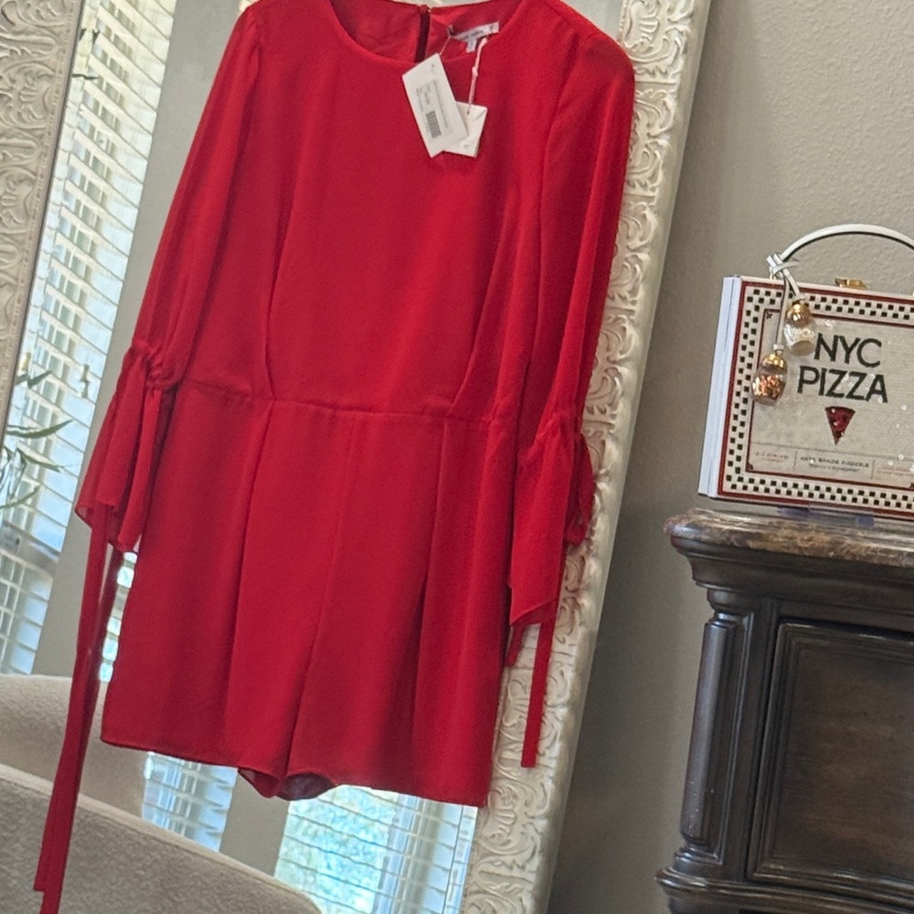 Naked Zebra Red Backless Dress size L